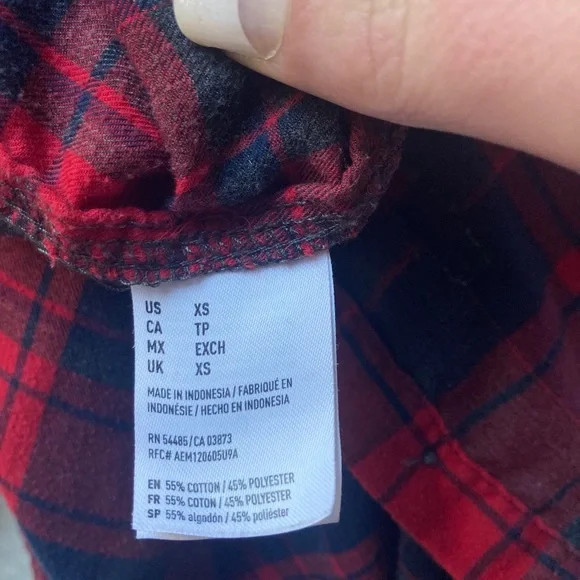 AE Boyfriend Fit Button Down Flannel - Picture 6 of 9